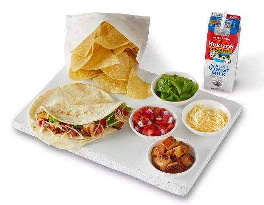 Qdoba 2 Taco Kit Kids Meal